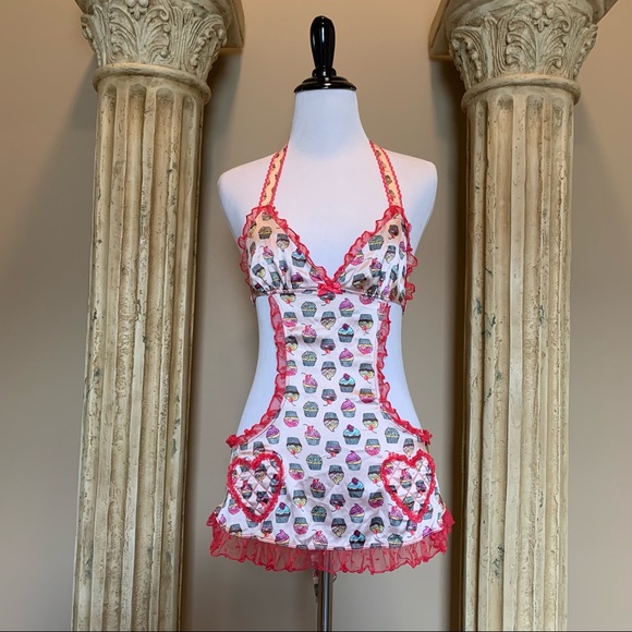 VS Vintage Sexy Little Things Cupcake Bakery Apron - Picture 3 of 14